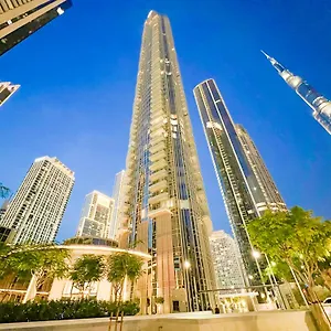  شقة Downtown Luxury - Stunning Burj Khalifa & Sea View - 5 Minutes Walk To Mall